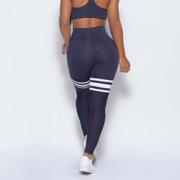 NWT BOMBSHELL SPORTSWEAR Perform Thigh High Leggings “Twilight Blue” Small - Picture 6 of 8